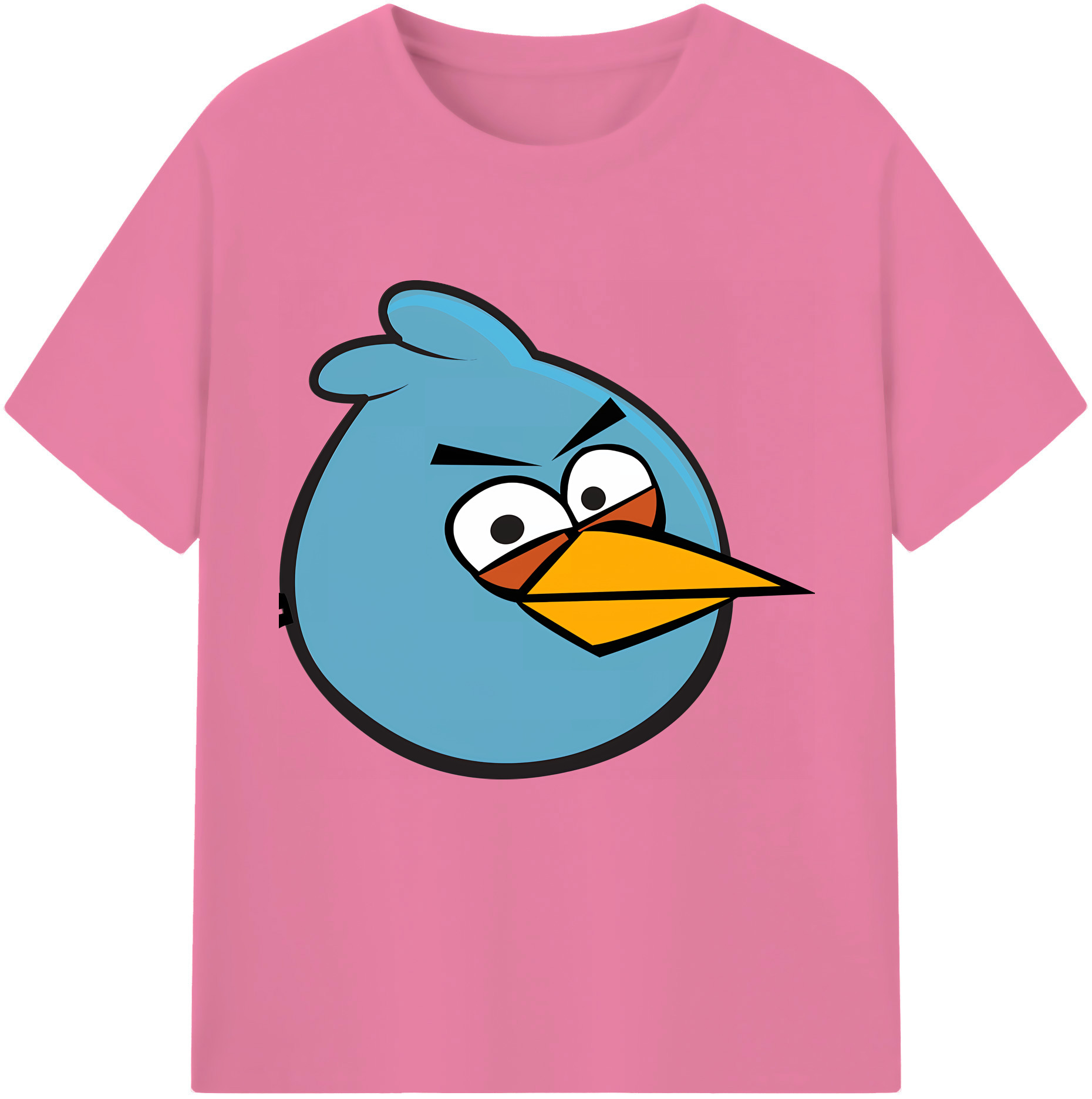 （画像用） Angry Birds アングリーバード 綿100％半袖Tシャツ（フロントプリント）